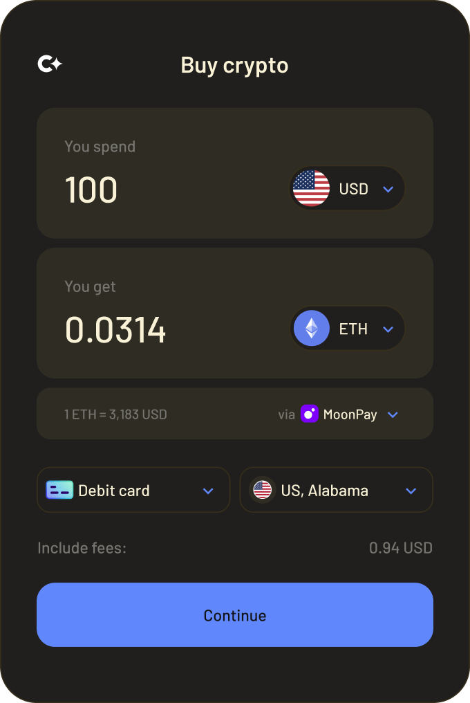 Coindisco Retro widget